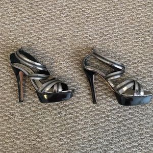 Gunmetal Metallic LAMB Zipper Pumps