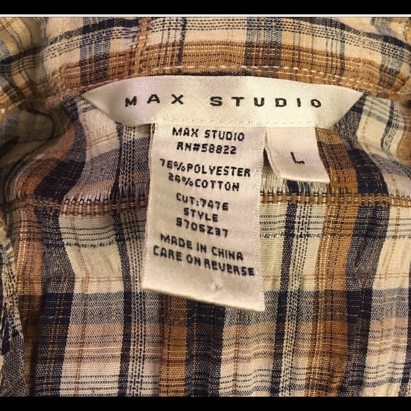 Max Studio plaid tunic/ dress - Picture 3 of 3