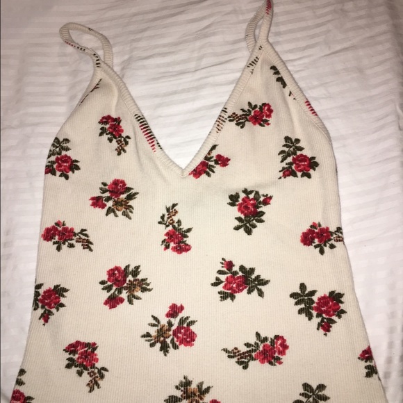 floral cropped tank top!