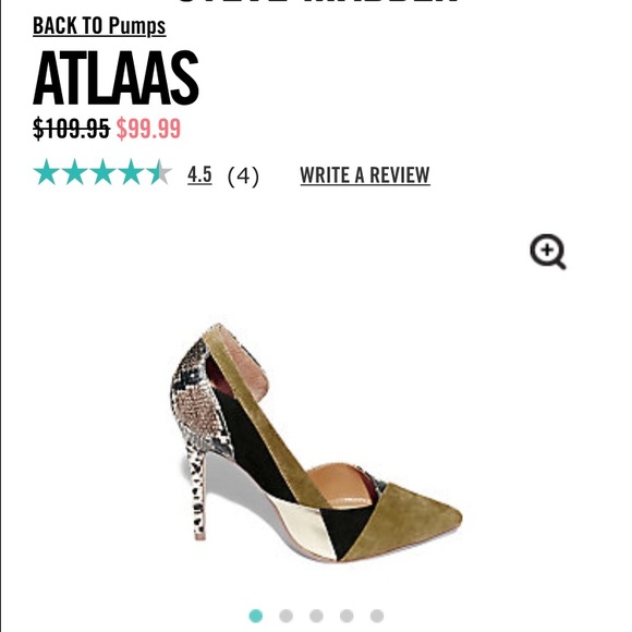 Atlaas Color Block Green Multi Steve Madden Pump