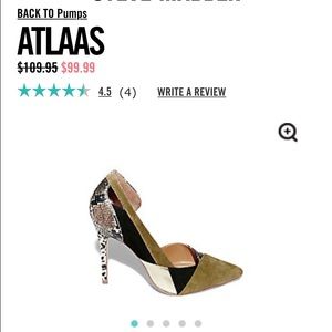 Atlaas Color Block Green Multi Steve Madden Pump