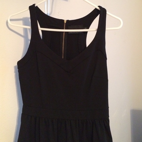 Cynthia Rowley jet black dress with pockets!