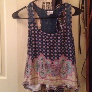 Bohemian Lacey crop top