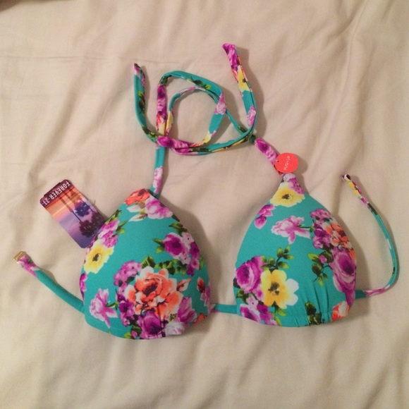 Forever 21 Tops - Floral Push Up Bikini Top