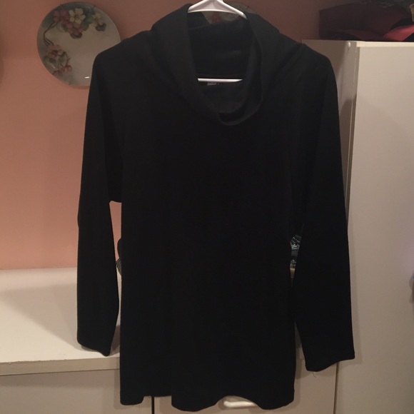 Black cowl neck sweater size 8