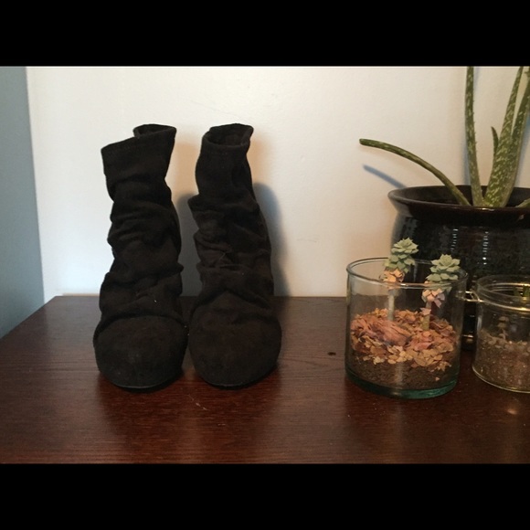 BCBG Black Booties