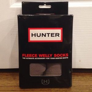New grey fleece welly socks for Hunter rain boots