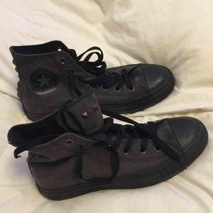 Brand new studded converse 8 women's