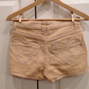 Heart pockets Minkpink peach shorts size XS