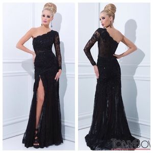 Tony Bowls Black Lace Gown
