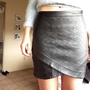 Textured Vegan Leather Mini