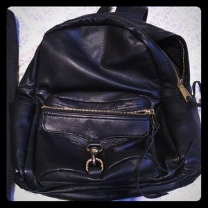 Rebecca minkoff Black leather MAB diaper bag