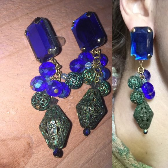 Vintage costume jewelry earrings