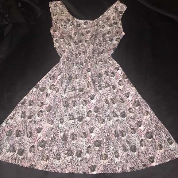 Ali & Kris feather mini dress