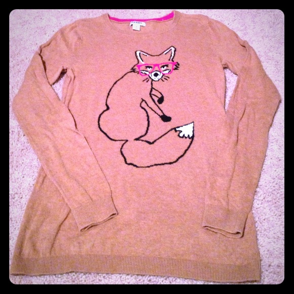 Adorable fox graphic sweater