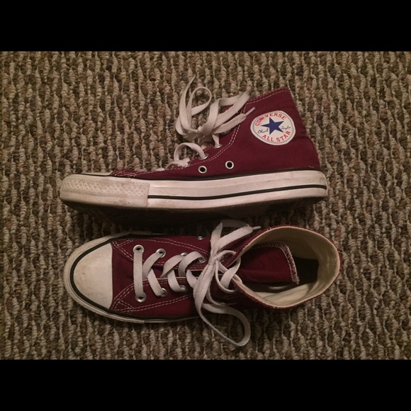 Garnet high top Converse