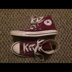 Garnet high top Converse