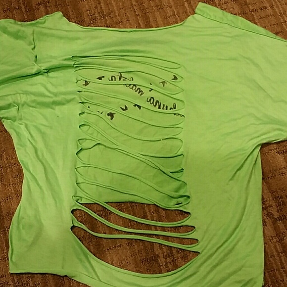 Slashed back crop top - Picture 2 of 2
