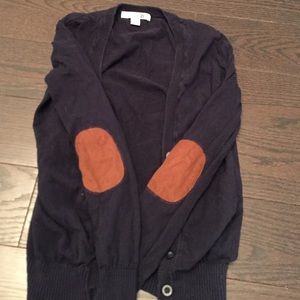 cardigan with elbow patches