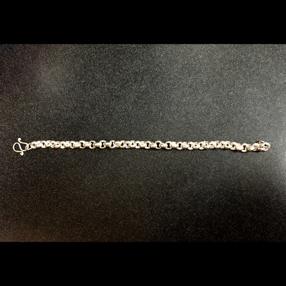 7" Silver Bracelet free gift box