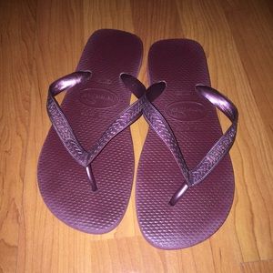 Gently worn Havaianas flip flops