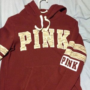 Maroon & grey VS hoodie