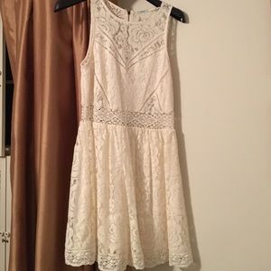 Cream floral lace Dress from Urban Outfitters