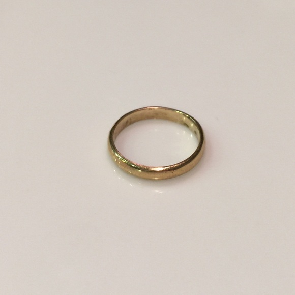Gold Thin Plain Midi Ring - Picture 2 of 2