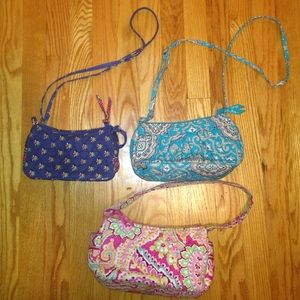 3 good condition Vera Bradley hand bags!  :)