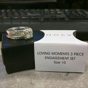 Avon Loving Moments 3 Piece Engagement Set Size 10