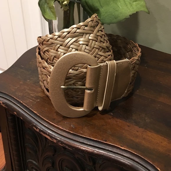 Ralph Lauren Gold Woven Belt