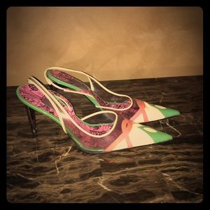 Emilio Pucci Multi Colored Heels