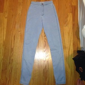 aa xs lightest denim high waisted jeans OBO