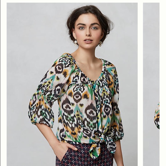 Beautiful Anthropologie Peasant Blouse