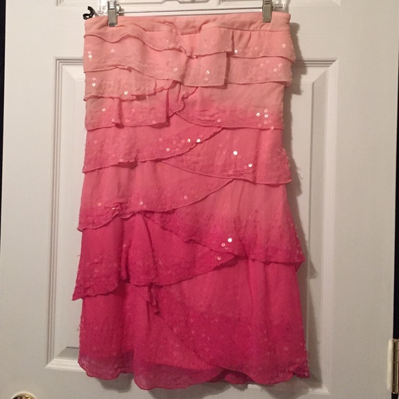Bebe ombré pink dress
