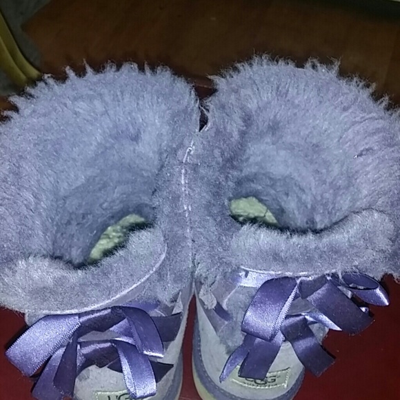 Purple Bailey Bow UGGS - Picture 3 of 4