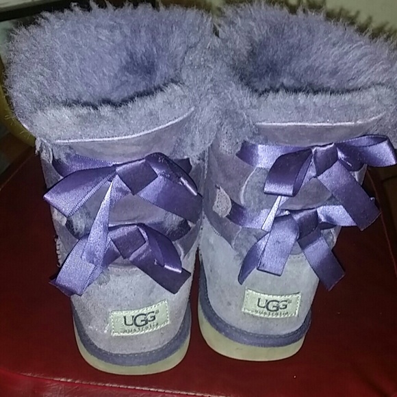 Purple Bailey Bow UGGS - Picture 4 of 4