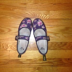 Doc martens floral Mary Jane shoes