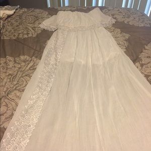 White cotton maxi dress