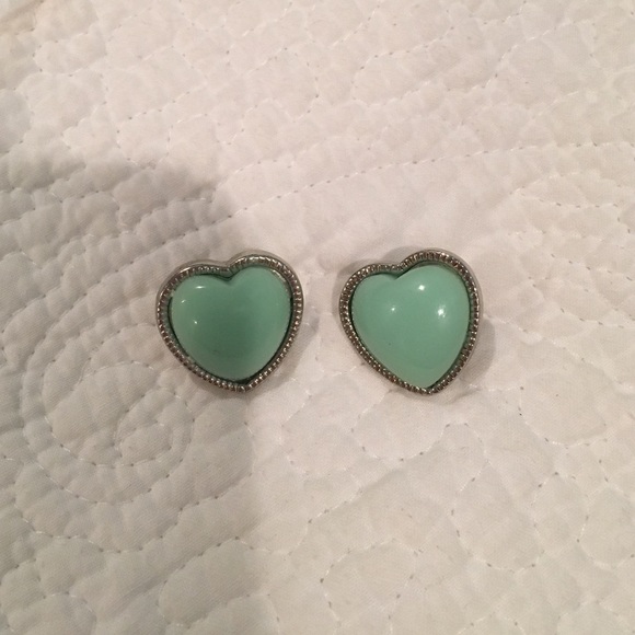 J crew heart earrings