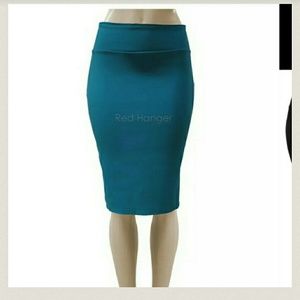 NWT Teal Pencil Skirt