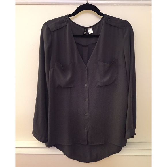 Gray H&M Top