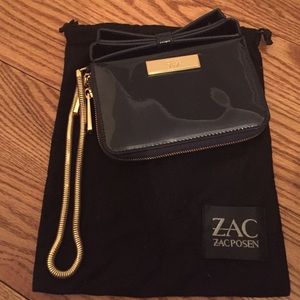 Zac Posen Milla Chateau Patent Bow Wristlet