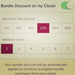 Bundle discounts