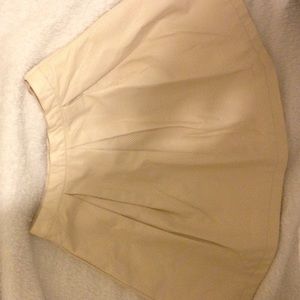Beige Faux Leather Skirt French Connection