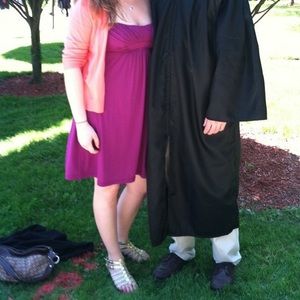 Knee length empire waist dress