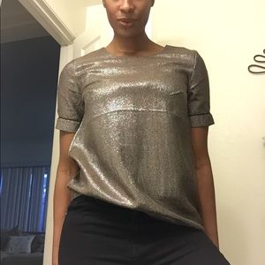 French Connection Galaxy Crepe Pipe Top