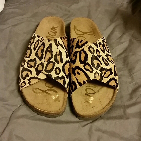 Sam Eldemen cow hair slides