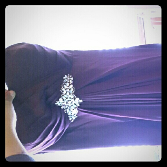 Bill Levkoff eggplant gown