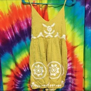 nwot yellow romper